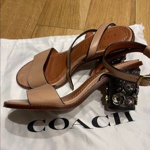 Coach flower heels